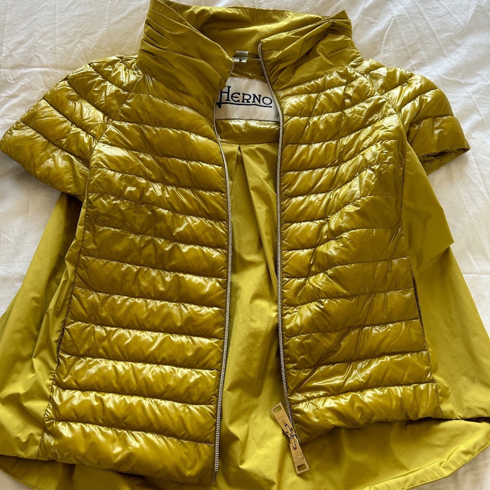 Herno Yellowish Green vest